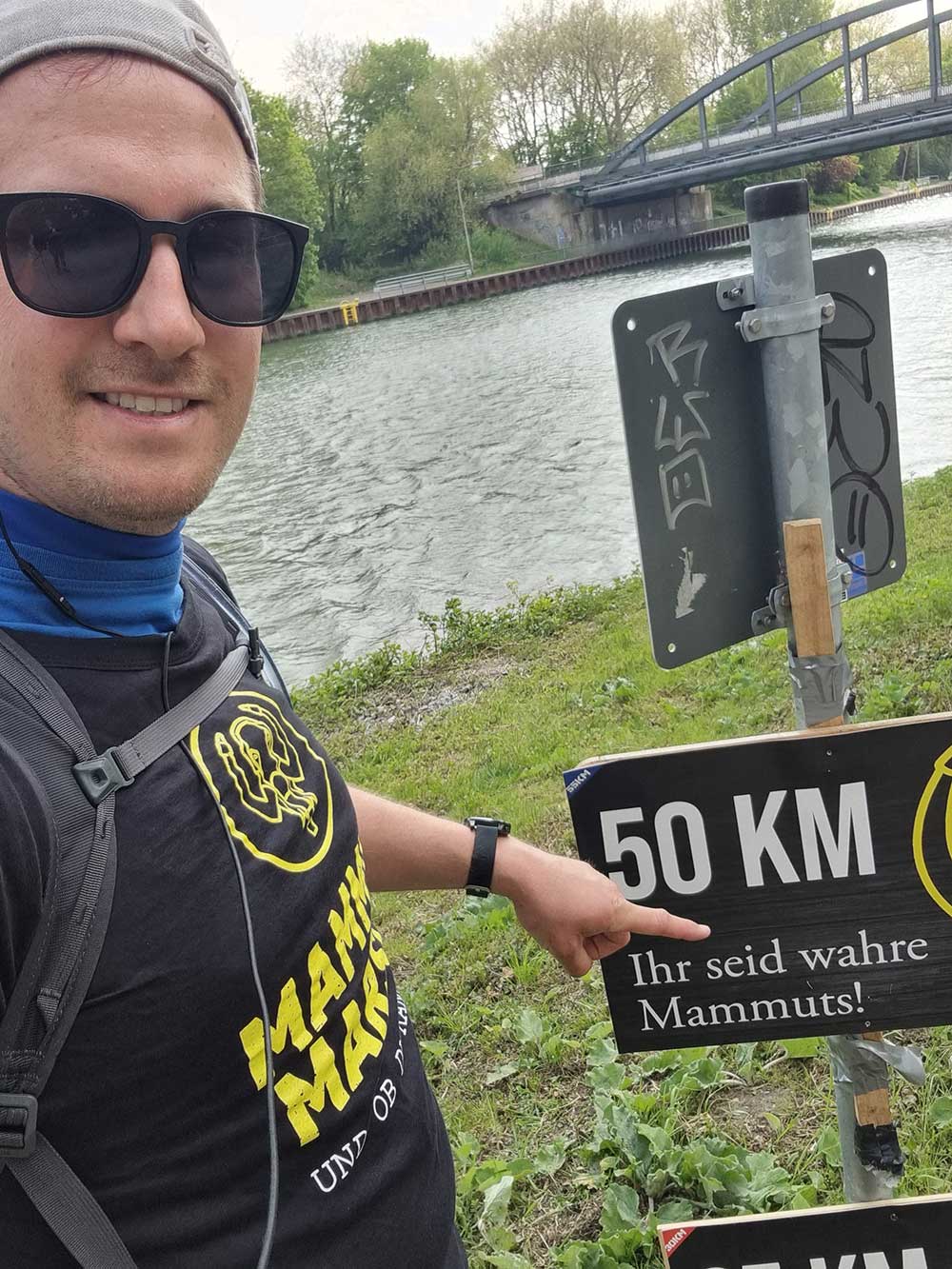 Mein erster Mammutmarsch im April 2021